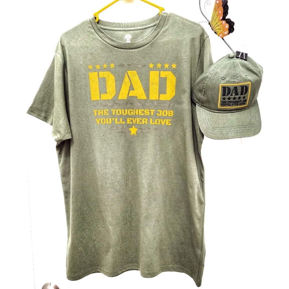 *M25472  New Celebrate Father’s 2-Psc  Tee & Cap